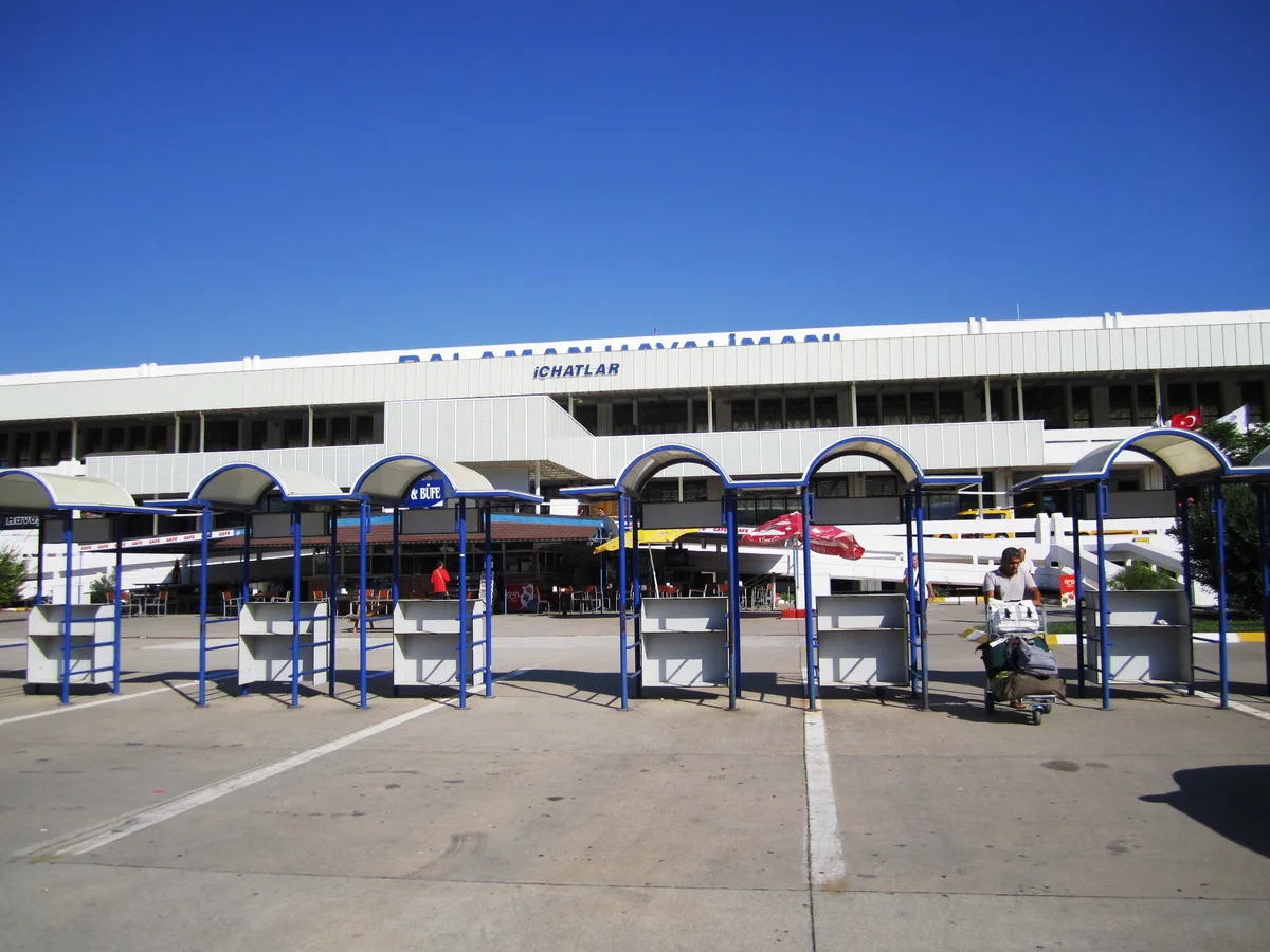 Archive photo (2010): Dalaman Airport terminal