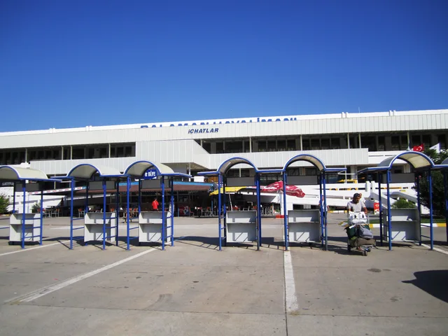 Archive photo (2010): Dalaman Airport terminal